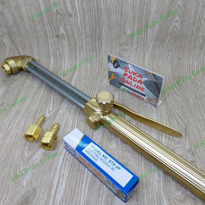 HANDLE LAS POTONG MORRIS STRONG 8 TAIWAN CUTTING TORCH GAS LPG OKSIGEN TORCH POTONG HEAVY DUTY ORIGI