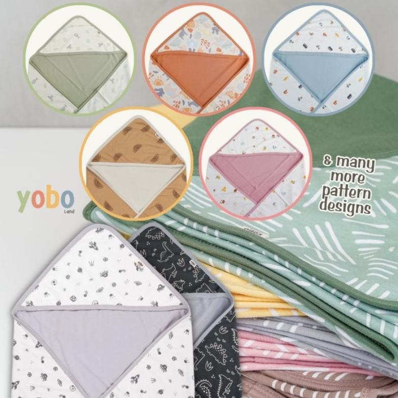 Hoodie Blanket Yobo | Selimut Topi Bayi Lembut Diskon