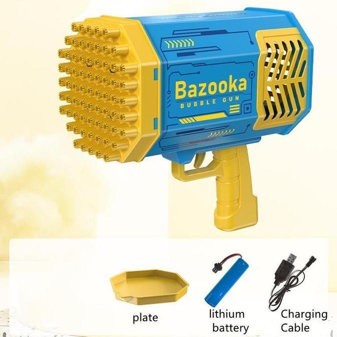 TERLARIS MAINAN PISTOL GELEMBUNG BUSA BESAR BUBBLE GUN JUMBO 88 LUBANG BAZOOKA