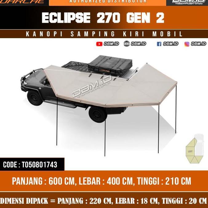 TERMURAH - TENDA KANOPI SAMPING KIRI MOBIL DARCHE AWNING ECLPISE 270 GEN 2