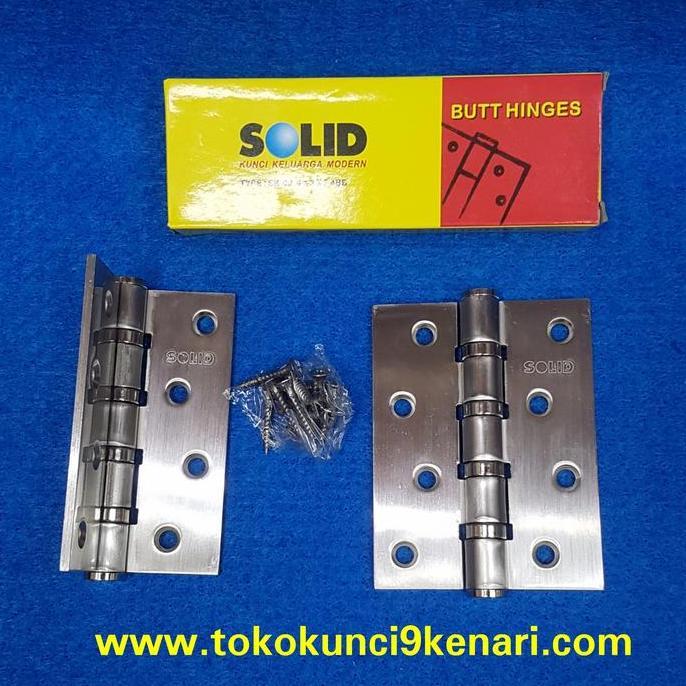 Engsel Pintu solid 4inch EK-02 SN | Engsel Pintu Solid