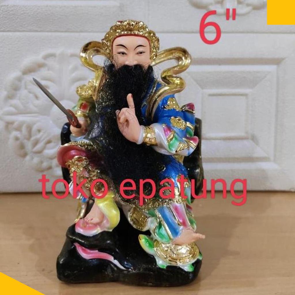 Patung Hian Tian Shang Ti / Siong Te Kong / Xian Tian - Fiber - 6 Inch
