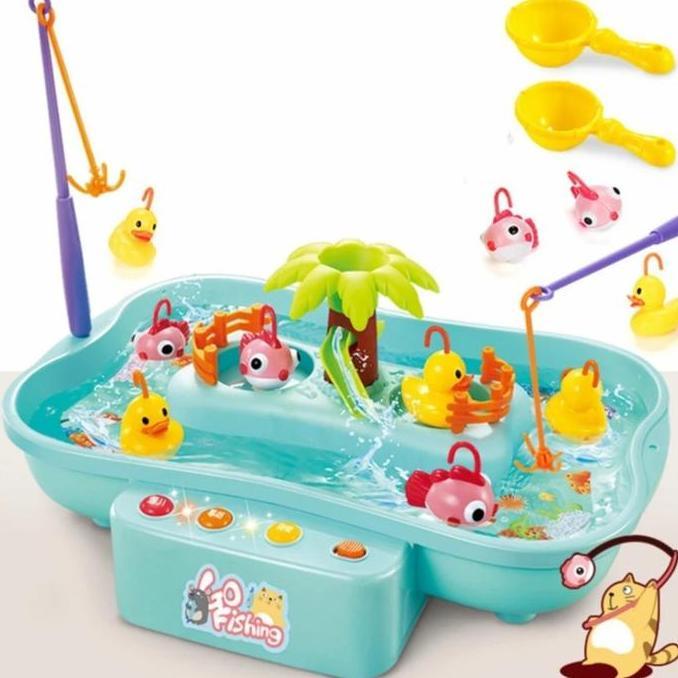 TERLARIS!! MAINAN PANCINGAN ANAK GO FISHING IKAN PERMAINAN PLASTIK BEBEK  TOYS
