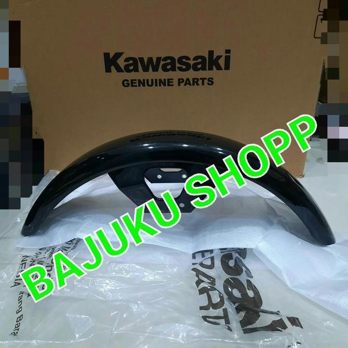 Spakbor depan kawasaki w175 w175 se hitam glossy original kawasaki