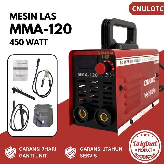 MESIN LAS MMA-120 CNULOTC ALAT LAS BESI MINI 450W TRAVO LAS