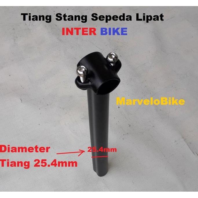Head Stem Tiang Stang Sepeda Lipat Standar 25.4mm Inter
