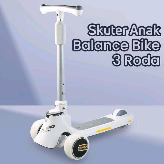 TERLARIS MIJIAQI KICKBOARD SCOOTER MJQ-0 - SKUTER ANAK 3 RODA PLASTIK & METAL STABIL ANTI SLIP UNTUK