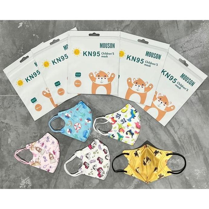 Masker Anak Kn95 Mouson 5Ply / Masker Kn95 Anak Motif Karakter