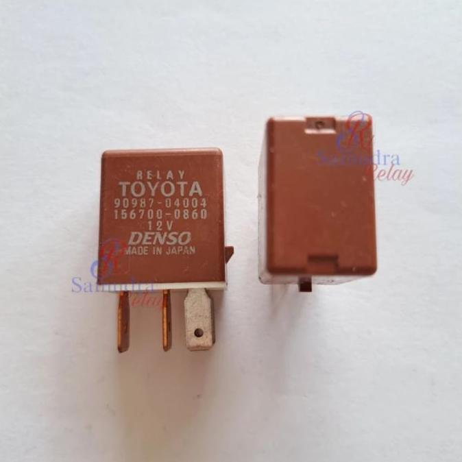Relay Toyota Coklat Kaki 5 Relay Denso 90987-04004 (Asli Ori) Termurah