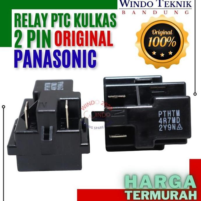 Relay - Rilay Ptc Compressor Kulkas Original | 2 Kaki / 2 Pin | Relay Ptc | Overload Ptc Sparare Kul