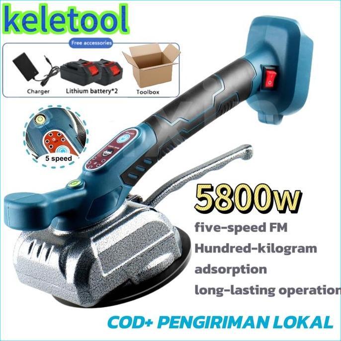 MORIFOYU Tinggi  Hisap Ubin Perataan Mesin Pasang  Keramik Otomatis Cordless Lantai Getar Keramik Pe