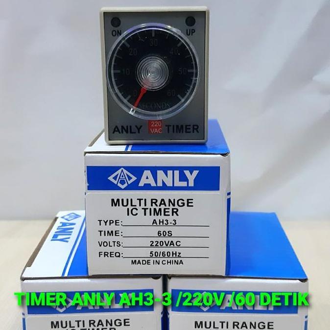 Timer Anly Anli Ah3-3 220V 60 Detik 60Detik 60 Second Baru