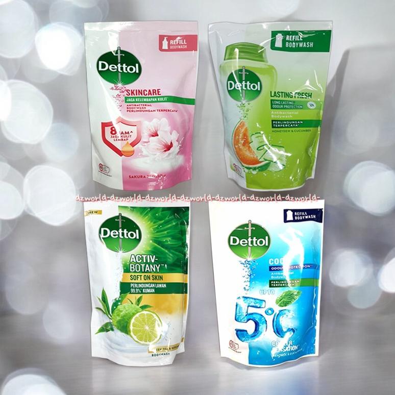 Dettol 370ml Activ Botany Soft on Skin Cool Cooling Skincare Lasting Fresh Sabun Cair Detol Refill B