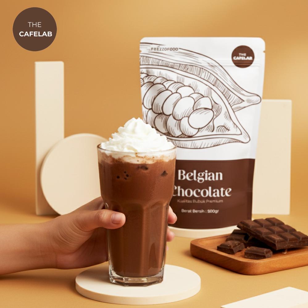 Ready Stock TheCafelab Bubuk Minuman Belgian Coklat 500gr/Powder Belgian Coklat Premium Terlaris/Caf
