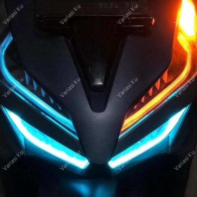 Veloce- Sepasang Lampu Alis Led Sen Running Wellcome Light Drl Alis Slim Fleksibel 30 Cm Modul Tanam