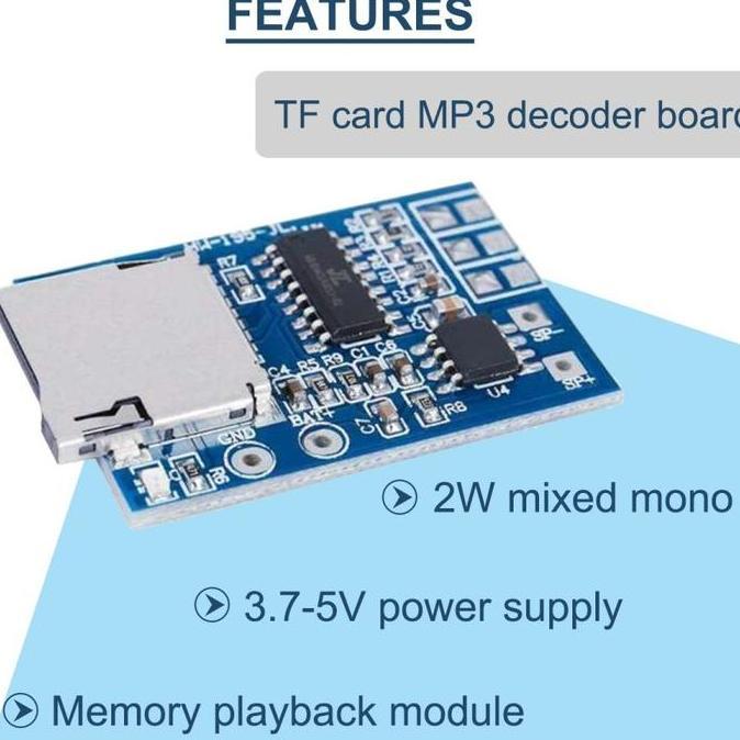 Modul TF Card MP3 Decoder Mono 2W Amplifier Plus memory playback SD Card