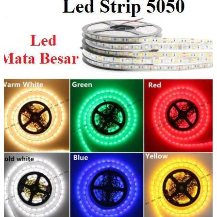 Lampu Led Strip LIGHT Mata Besar 5050 12V per Roll 5 Meter