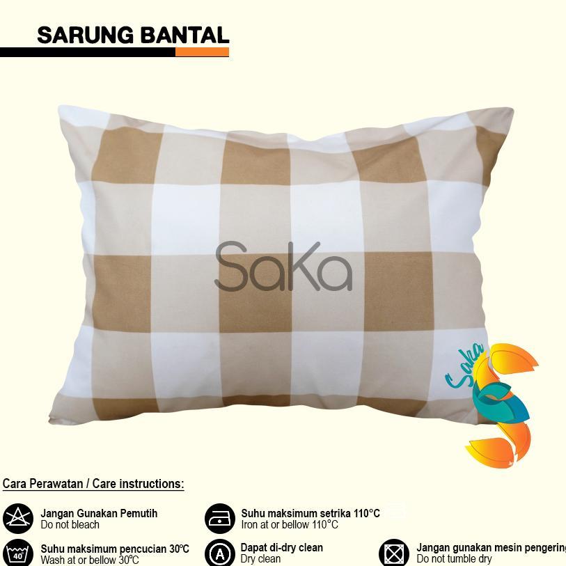 BestPromo Sarung Bantal Guling Motif Kotak Kotak Aesthetic Minimalis Polos Abu Maroon Putih Navy Cok