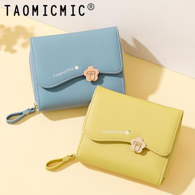 TAOMICMIC Dompet Wanita Kekinian PU Leather Y9045 Dompet Kartu Uang Kulit LC