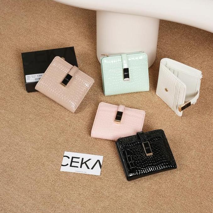CEKA PRO Dompet Wanita Kartu Dompet Cewek Kecil Kekinian Kulit Croco - Mirage Wallet LC