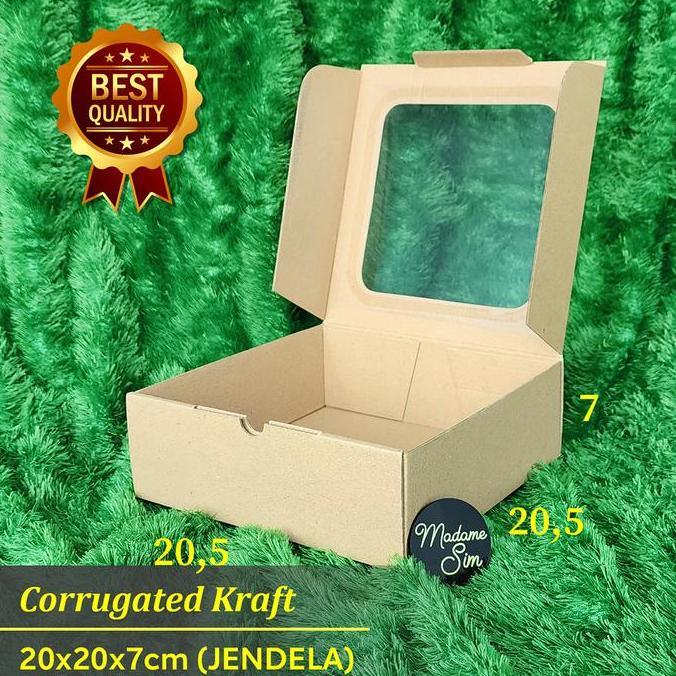 Promo DUS NASI - SNACK BOX - KOTAK ROTI 20x20x7 (JENDELA) Diskon