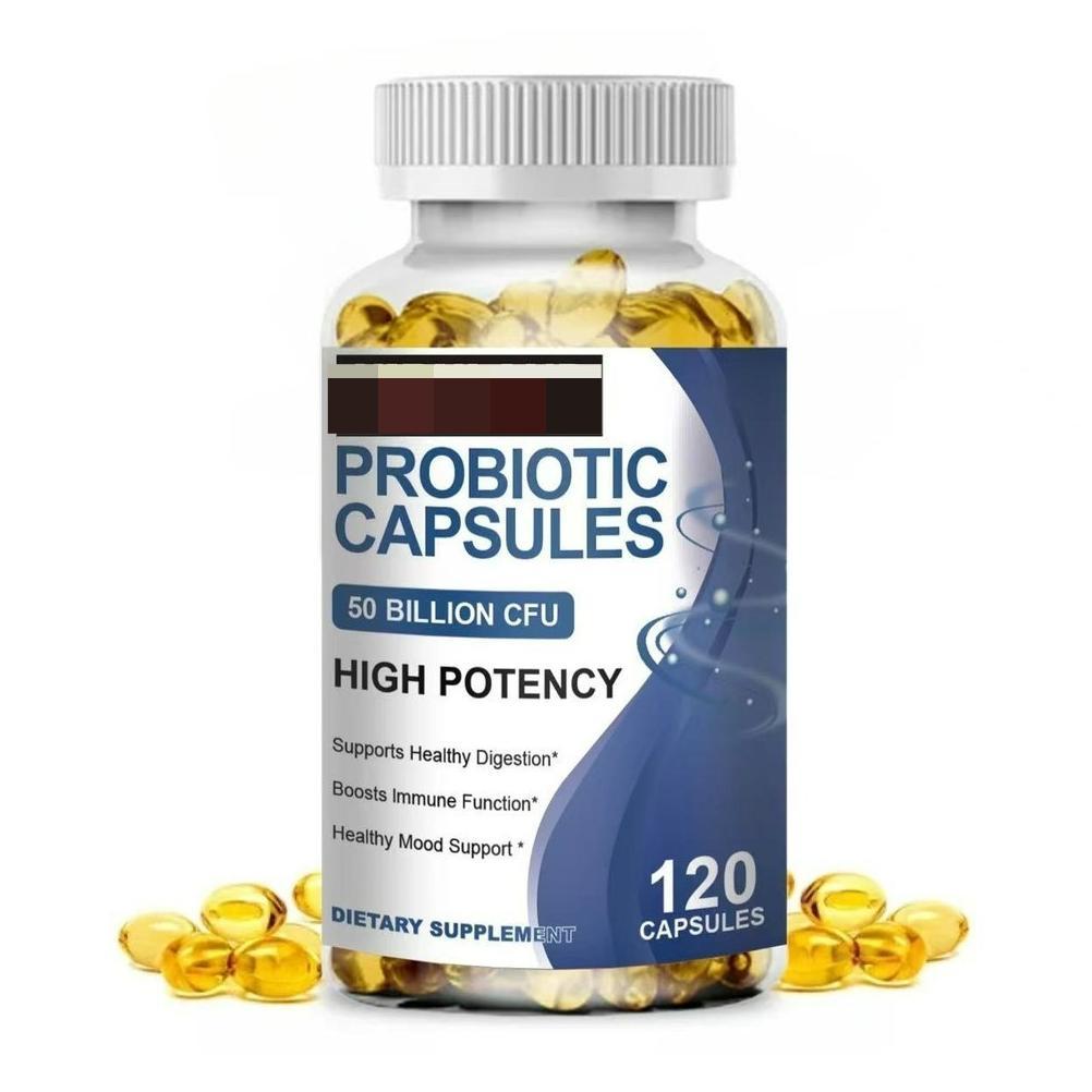 Probiotik Capsules 50 Miliar CFU Suplemen Harian Anak & Dewasa dengan Prebiotik Organik & Enzim untu