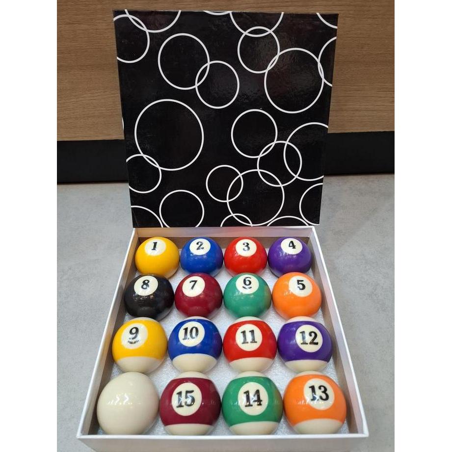 BOLA BILLIARD IMPORT SET 52 MM MEJA 7 FEET POOL BALL BEST QUALITY MEDIUM