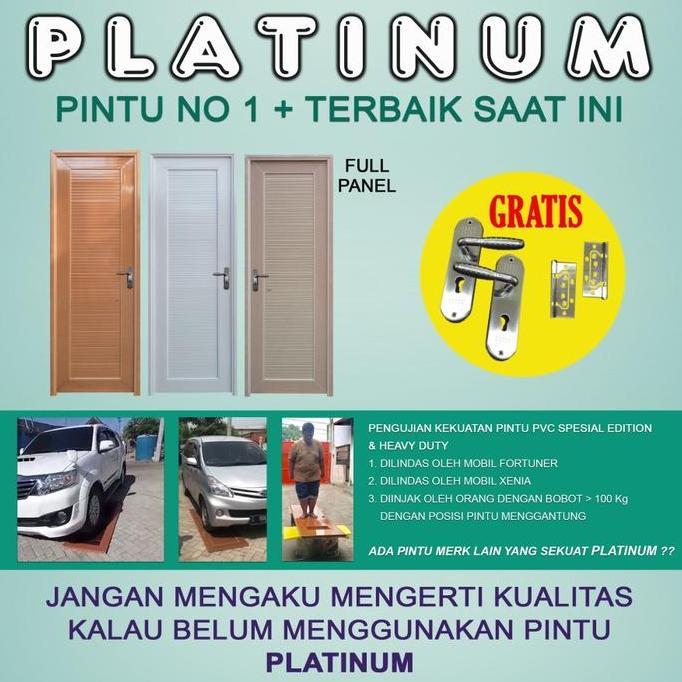 Set Lengkap Pintu Pvc Platinum Special Edition Pintu Kamar Mandi 1 P