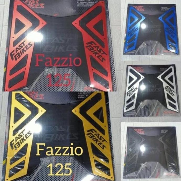 TERLARIS PLAT BORDES CNC YAMAHA FAZZIO125 FASTBIKES- SILVER