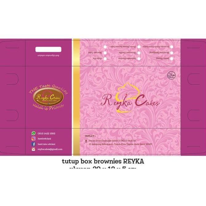 TERMURAH - CETAK CUSTOM BOX KUE