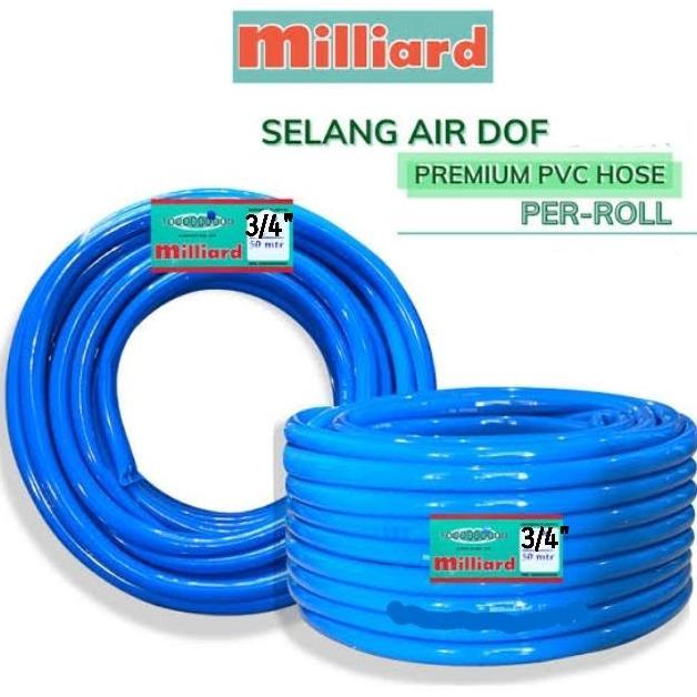 TERMURAH - Selang air 3/4 inch Selang milliard dof 3/4" inch biru (1 roll)