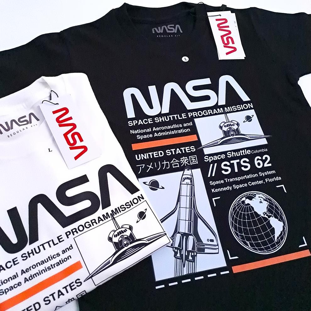 Baju Kaos Anak Laki Laki Perempuan 1-12 Tahun Premium Nas Shuttle Pesawat Nasa