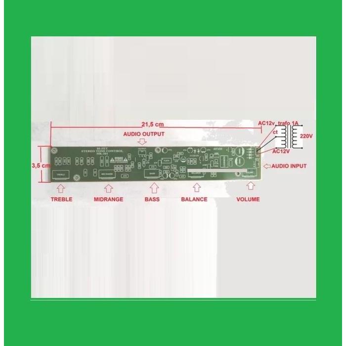 Rakitan Tone Control Stereo BIFET HK 201