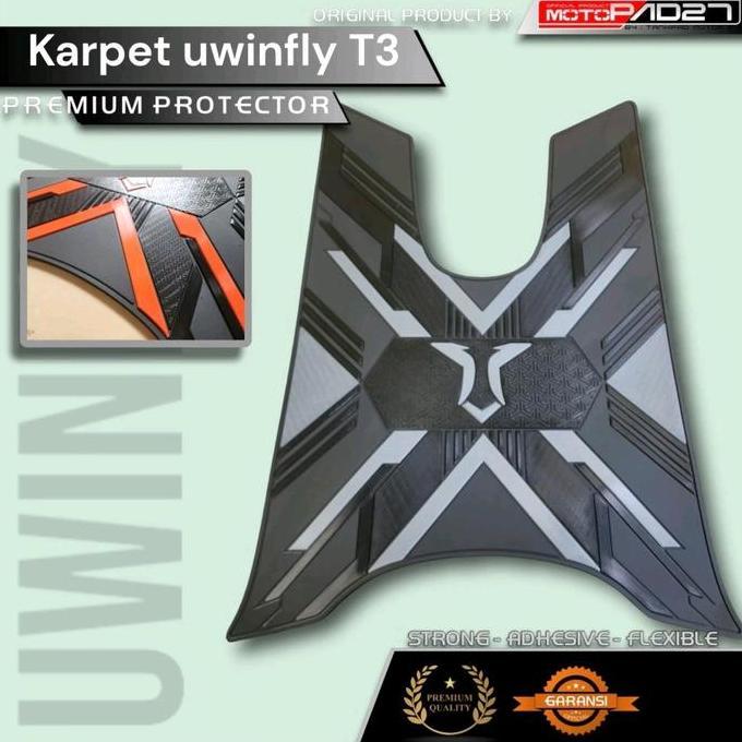 TERLARIS KAET MOTOR LISTRIK UWINFLY T3 , T3S , T3 PRO , PIJAKAN KAKI MOTOR LISTRIK UWINFLY