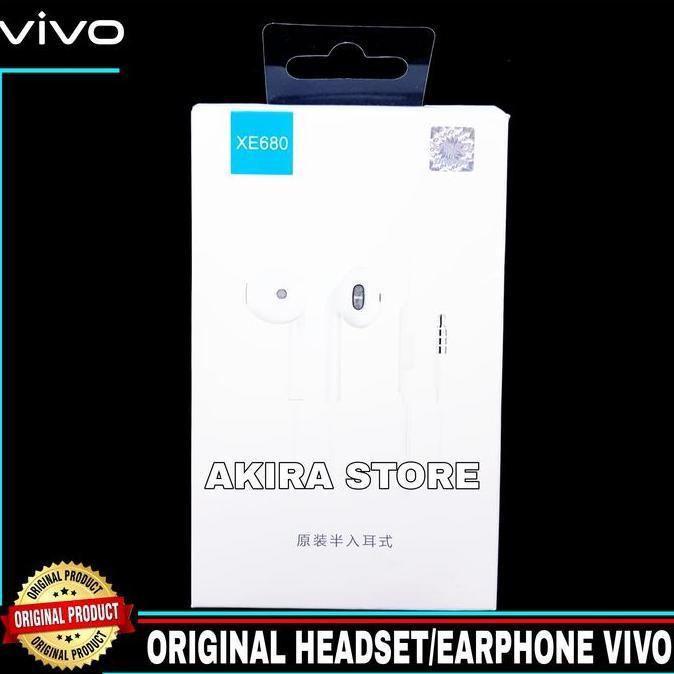 Headset Earphone Vivo V19 X30 X50 Original 100% Stereo Super Bass