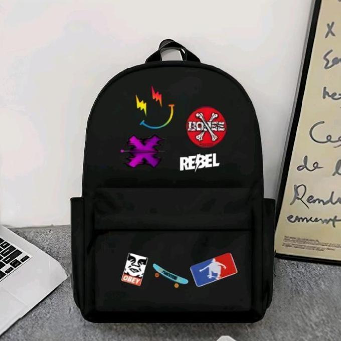 Tahan Lama Tas Distro Pria Cowok Keren Motif Band Metal Kasual Ransel Terkini  Anak Sekolah Sd Smp S