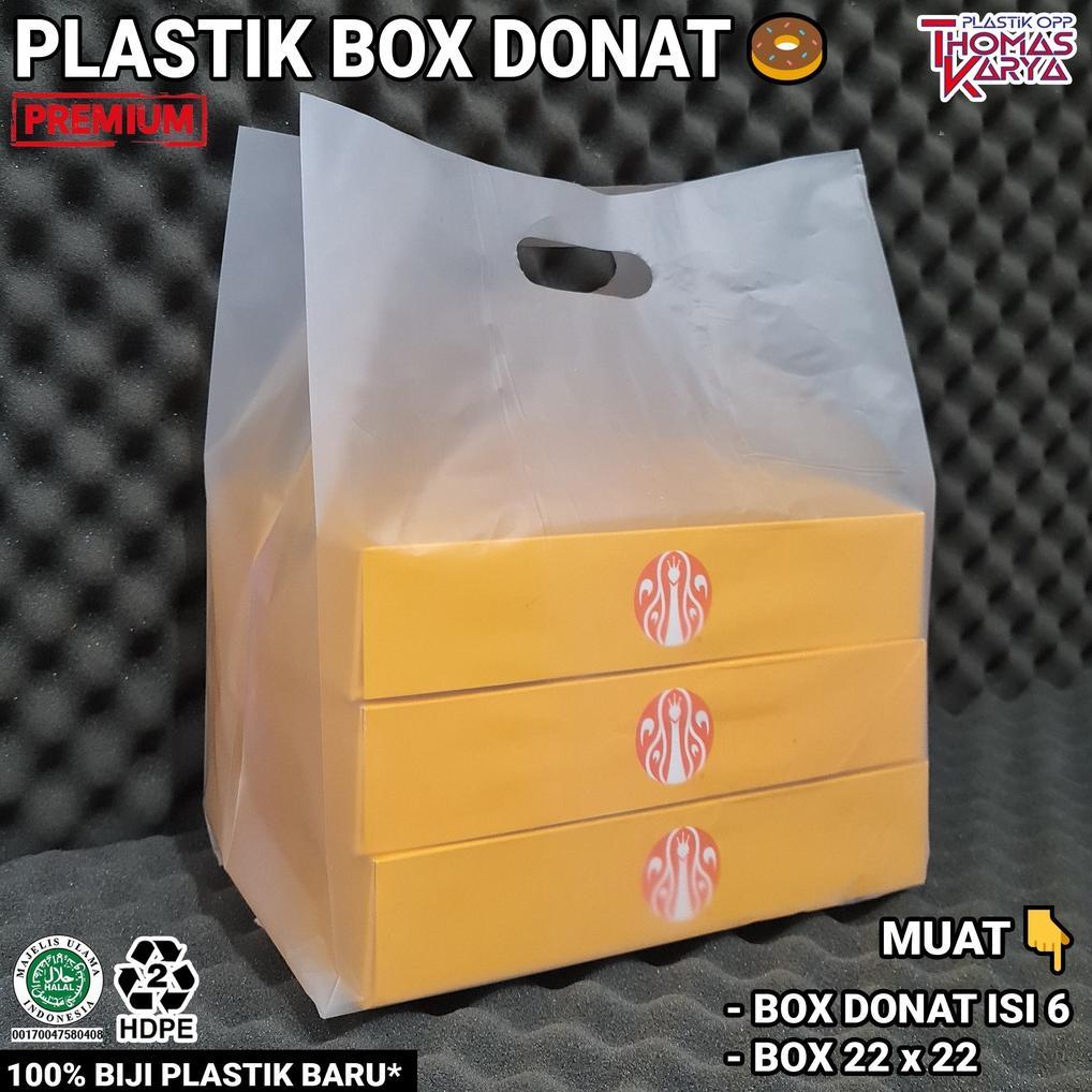 Plastik Donat Isi 6 Uk 30X45 Isi 50 Kresek Box Donut Jco / Dus Nasi Kotak Hajatan 20X20 22X22