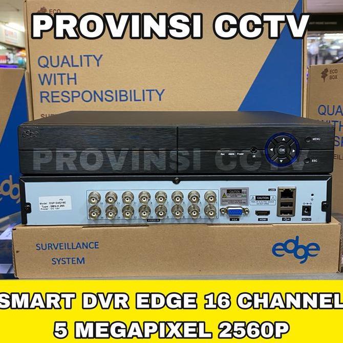 DVR EDGE 16 CHANNEL 5MP FULL HD 2560P 6 IN 1 / SMART DVR EDGE