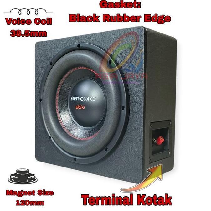 Paket Combo Subwoofer Kolong Pasif Speaker Earthquake 108 10 Inch