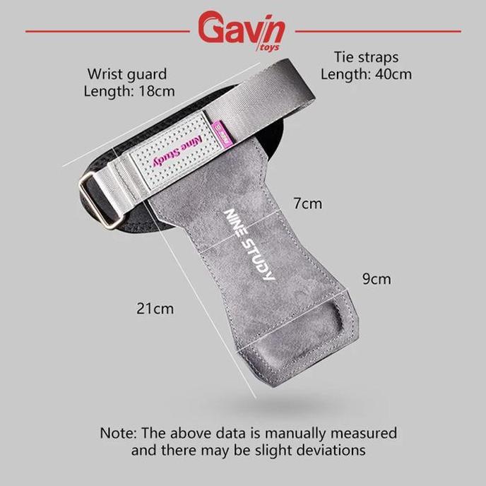 Gym Strap Kulit - Gym Leather Hand Strap Anti Slip - Hand Protector Fitness - Nine Study