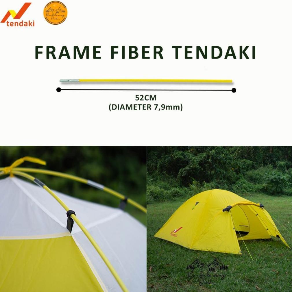 KAVELLEWORKS FRAME TENDA TENDAKI FIBERGLASS DIAMETER 6.9 MM DAN 7.9 MM DAN 8.5 MM DAN 9.5 MM DAN 11 