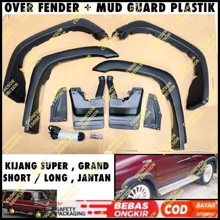 TERLARIS OVER FENDER GRAND KIJANG SUPER JANTAN EXTRA LONG SHORT PLASTIK BAUT 