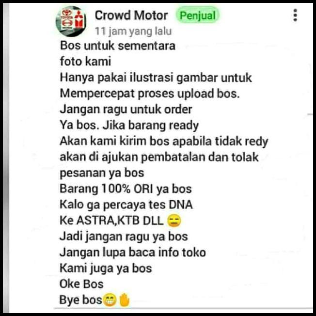 TERBARU MUR NAP RODA DEPAN AVANZA XENIA 2012-2016 ORI DHTS 100% 