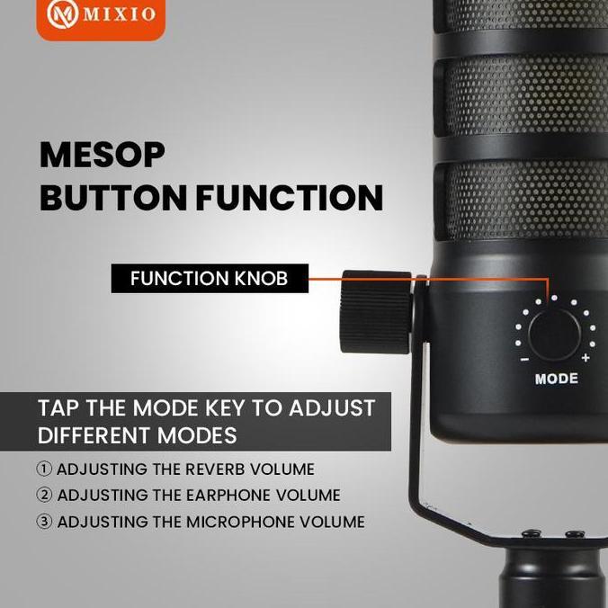 Omagoedang - MIXIO TL-H1 Condenser Microphone USB Type-C with RGB Streaming &Gaming