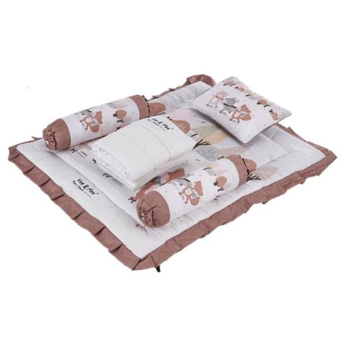 TERLARIS MATRAS SET BEDCOVER+SELIMUT BAYI OMILAND VEE MEE BANTAL GULING