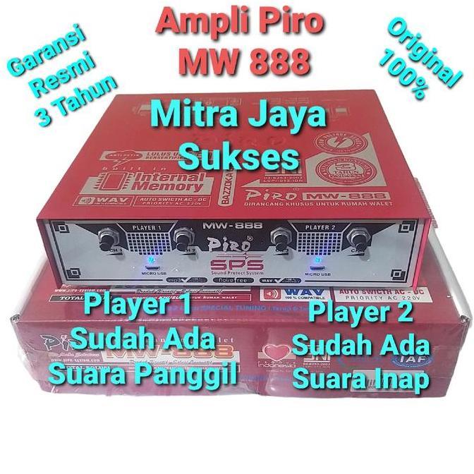 TERLARIS AMPLI WALET PIRO MW 888 ANTI PETIR WITH MEMORY INTERNAL DAN FREE SUARA AMPLIFIER WALET PIRO
