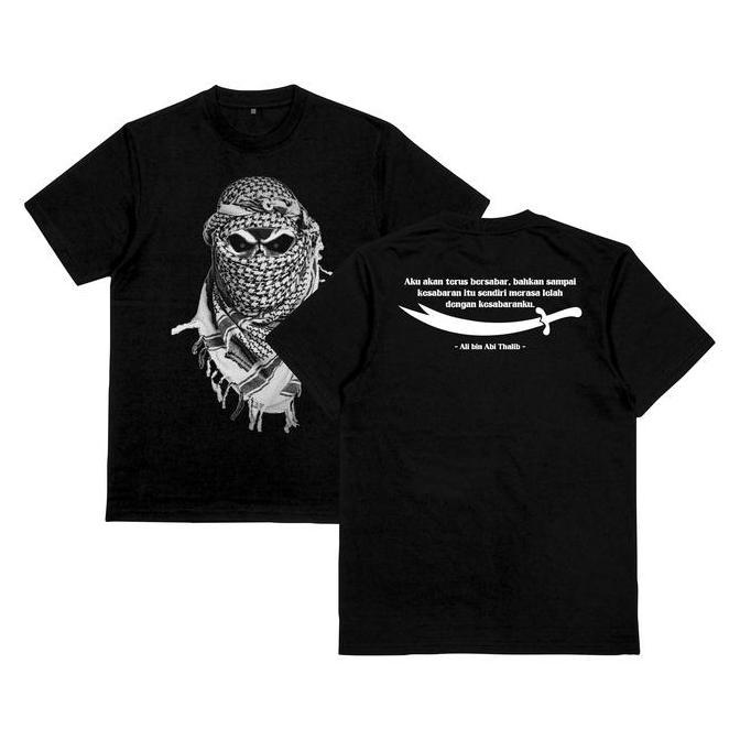Faminuyi - T-SHIRT KAOS JIHAD QUOTES ALI BIN ABI THALIB DESAIN SIMPEL KEKINIAN DISTRO SABLON COMBED 