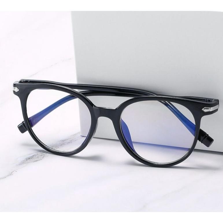 TERBARU (BISA COD) KACAMATA ANTI RADIASI 100% FRAME OVAL READY MAKASSAR