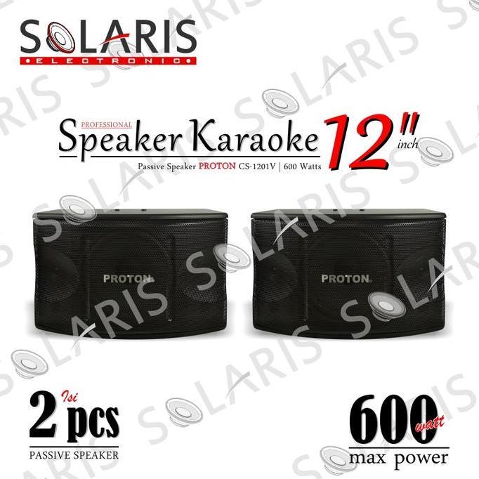 TERLARIS SPEAKER KARAOKE 12 INCH 600 WATT PROTON CS-1201V SPEAKER PASIF SPEAKERS
