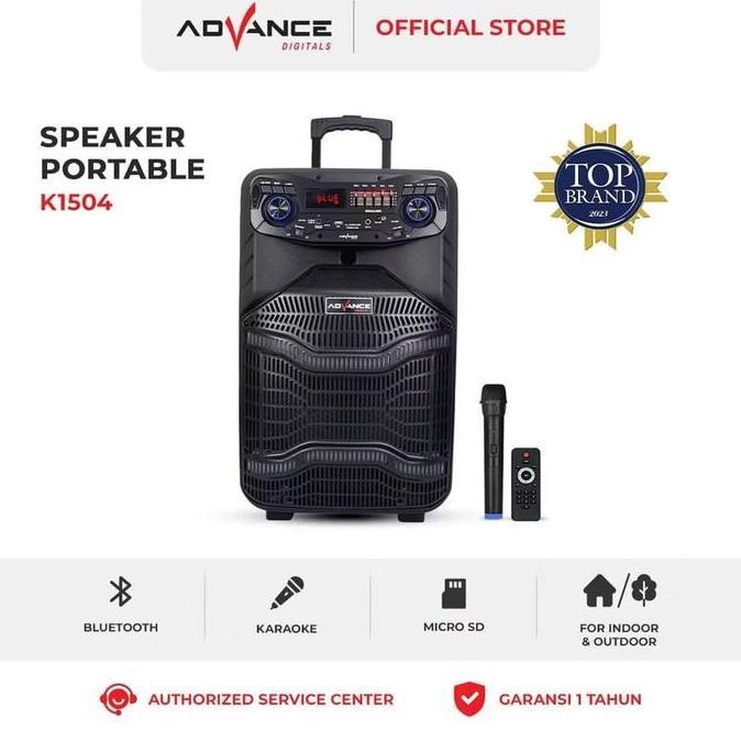TERLARIS ADVANCE K-1504 SPEAKER MEETING BLUETOOTH SALON AKTIF 15 INCH